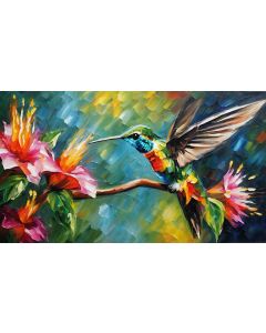 FIERY-THROATED HUMMINGBIRD
