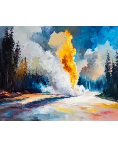 YELLOWSTONE GEYSER BURST