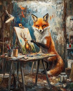 THE FOX PAINTER'S REGAL PORTRAIT
