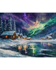ALASKAN VILLAGE UNDER A PLASMA STORM