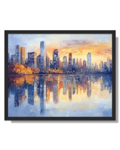 MIRRORED SKYLINE - FRAMED