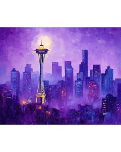 SEATTLE'S SKYLINE IN AN ALIEN MIST