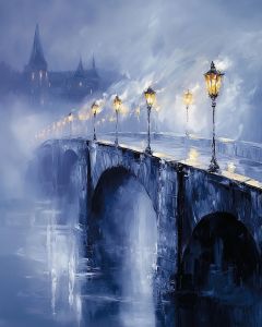 FOGGY BRIDGE CROSSING