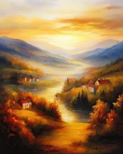 SUNRISE OVER VALLEY