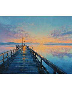 LONELY PIER AT DUSK