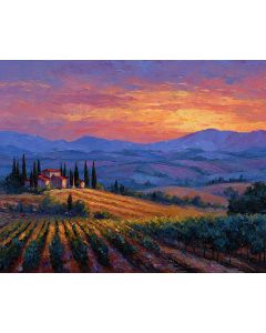 TUSCAN VINEYARD SUNSET