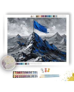 COBALT CREST - Paint by Numbers Full Kit