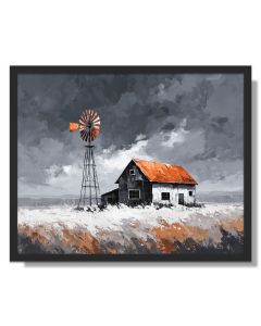 COPPER COMPASS - FRAMED
