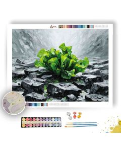 EMERALD ECHO BW - Paint by Numbers Full Kit