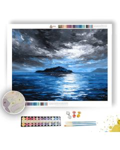 INDIGO ISLE BW - Paint by Numbers Full Kit