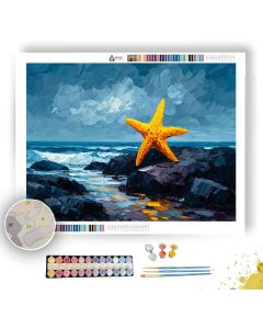OCHRE OUTPOST BW - Paint by Numbers Full Kit