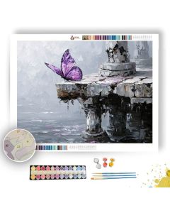 LILAC LAGOON BW - Paint by Numbers Full Kit