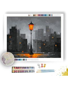 SAFFRON SOLACE BW - Paint by Numbers Full Kit