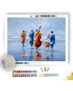 FROZEN RHYTHM BW - Paint by Numbers Full Kit