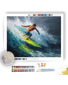 THE LAST SURFER BW - Paint by Numbers Full Kit
