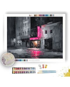 FUSCHIA FILAMENT BW - Paint by Numbers Full Kit