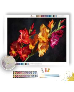 GLADIOLUS GRANDEUR - Paint by Numbers Full Kit