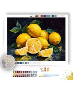 LEMON BRIGHT - Paint by Numbers Full Kit