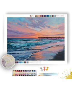 BEACH AT DUSK - Paint by Numbers Full Kit