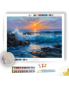 COASTAL SUNRISE - Paint by Numbers Full Kit