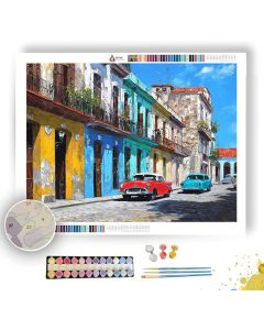 CUBAN OLD TOWN - Paint by Numbers Full Kit