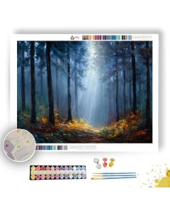 FOGGY WOODS - Paint by Numbers Full Kit