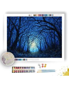 NIGHT TIME FOREST - Paint by Numbers Full Kit