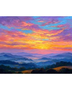 SUNRISE OVER THE HILLS