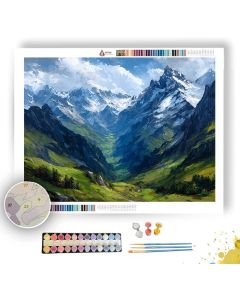 SWISS ALPS - Paint by Numbers Full Kit