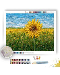 THE GOLDEN SUNFLOWER - Paint by Numbers Full Kit