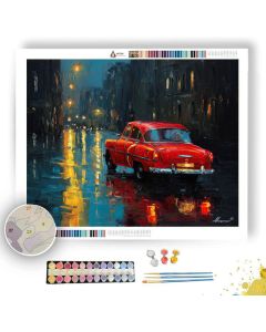 THE RED CAR - Paint by Numbers Full Kit