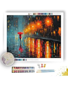 THE RED UMBRELLA - Paint by Numbers Full Kit