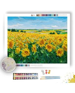 THE SUNFLOWER FIELD - Paint by Numbers Full Kit