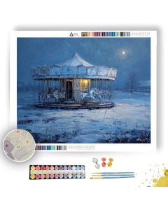 GHOSTLY CAROUSEL - Paint by Numbers Full Kit