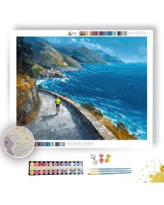 CERULEAN CYCLIST - Paint by Numbers Full Kit