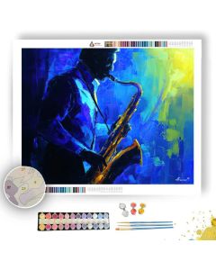 SAPPHIRE JAZZ - Paint by Numbers Full Kit