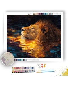 SUNKEN LION - Paint by Numbers Full Kit