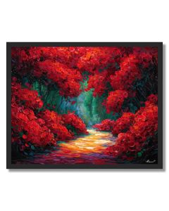 CRIMSON GARDEN - FRAMED