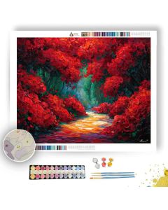 CRIMSON GARDEN - Paint by Numbers Full Kit
