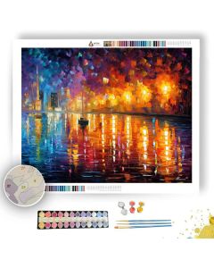 DREAMING LAKESIDE GLOW - Paint by Numbers Full Kit