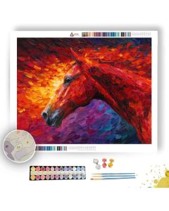 THE RED HORSE DREAM - Paint by Numbers Full Kit