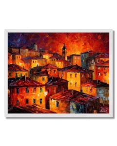 THE RED ROOFTOPS - FRAMED