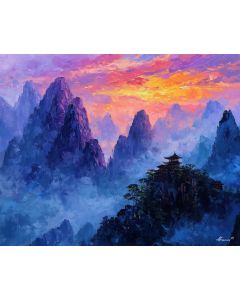 SUNSET OVER THE PAGODA HILL