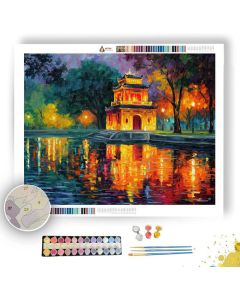 IMPERIAL GARDEN AT DUSK - Paint by Numbers Full Kit