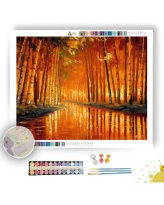 THE GOLDEN BAMBOO GROVE - Paint by Numbers Full Kit