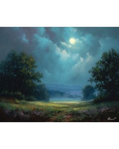 MOON ABOVE THE MEADOW