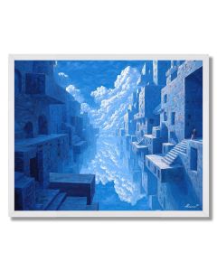 THE BLUE DREAMSCAPE - FRAMED