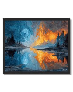DREAMS OF FIRE AND ICE - FRAMED