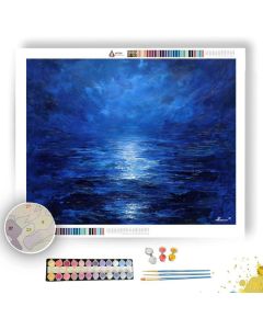 COBALT REFLECTIONS - Paint by Numbers Full Kit