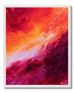 CRIMSON DREAMSCAPE - FRAMED